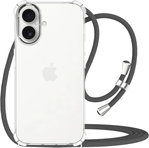 Miniatura 17 de Funda cruzada para iPhone SE 2/3, correa de cordón ajustable transparente para el cuello para mujer para iPhone 7/8, funda de teléfono TPU suave a