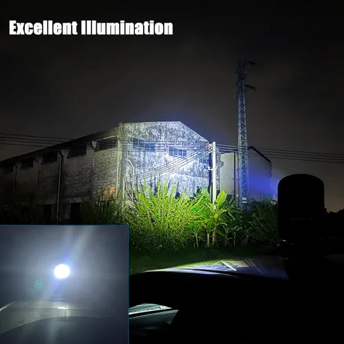 Miniatura 6 de Luces LED de punto remotas para camiones, luz de búsqueda giratoria de 360 grados con retorno automático para faro marino de camión, luces