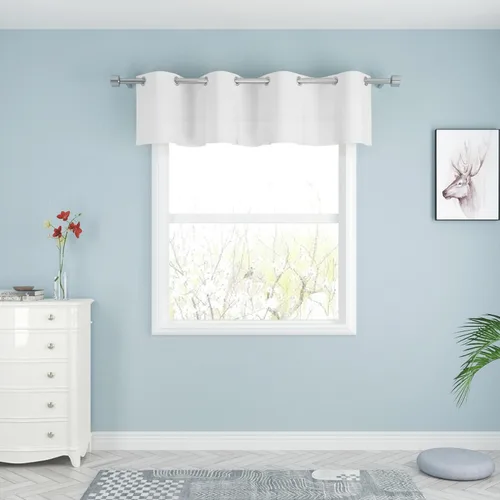 Miniatura 69 de UPOPO Cortinas de niveles de cocina negras de privacidad de lino texturizado de 24 pulgadas de largo, cortinas de café sobre el fregadero, cortinas
