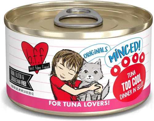 Miniatura 22 de Weruva BFF - Comida húmeda natural picada para gatos, atún y tilapia en pareja en gelatina, lata de 3 oz, paquete de 24
