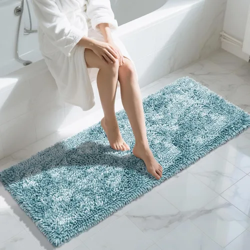 Miniatura 106 de Yimobra - Alfombra grande para baño antideslizante de 36x24 pulgadas, extra gruesa y suave, absorbente de felpilla, alfombras de baño lavables a