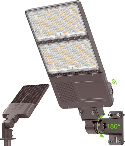 Miniatura 11 de Luz de estacionamiento LED de 480 V 150 W ETL Listado comercial 22500LM LED Shoebox Pole Luces de inundación 5000K IP65 Área al aire libre