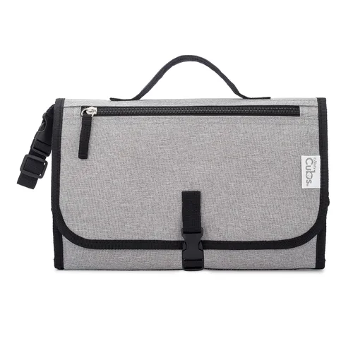 Miniatura 8 de Comfy Cubs Cambiador de bebé tamaño compacto, cambiador de pañales impermeable con almohada acolchada, suave y ligero, diseño plegable para viajes