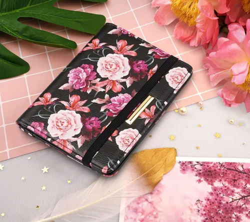 Miniatura 8 de Funda para pasaporte, cartera de viaje para tarjetas de crédito, bloqueo RFID, carteras para pasaporte para mujeres y hombres con ranura para fotos