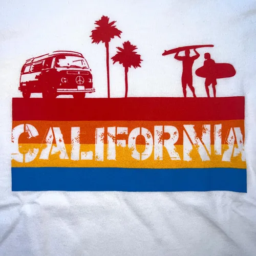 Miniatura 2 de Sol Baby California 4 Color Stripe Camiseta blanca