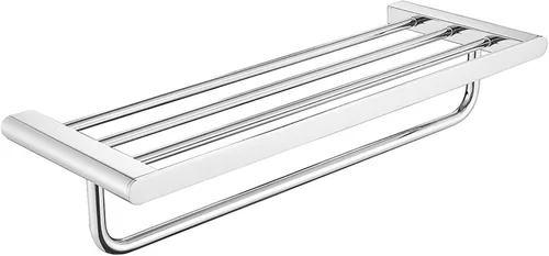Toallero con toalleros individuales para pared de baño, toalleros para baño, toallero de baño, toallero de baño, toallero de pared para baño, cromado