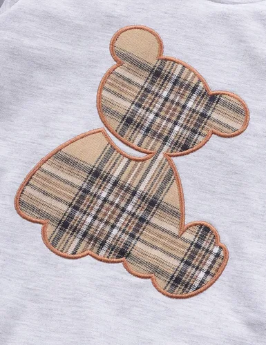Miniatura 6 de Ropa de bebé niño a cuadros con capucha de manga larga con capucha y pantalones de retazos, ropa de invierno para niño