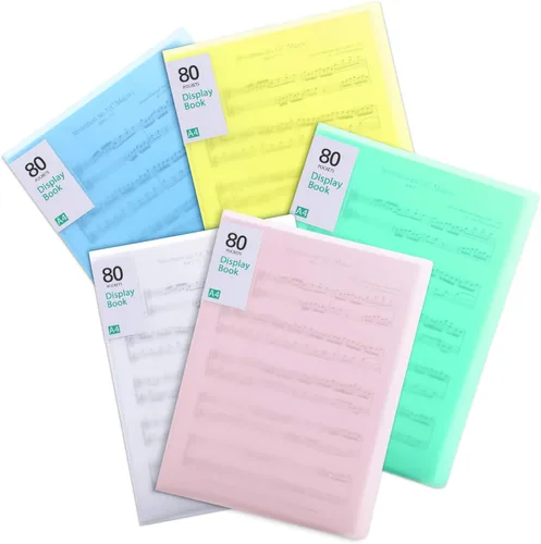 Miniatura 28 de Organizador de carpeta portafolio de 60 bolsillos Phyxin, protectores de hojas para carpeta de 8.5" x 11", carpeta de plástico que muestra 120 Blanco