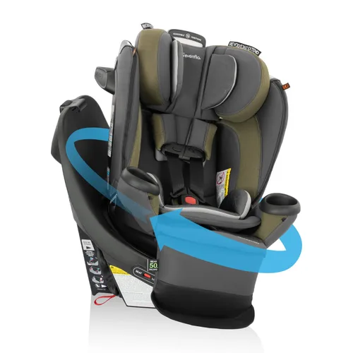 Miniatura 10 de Evenflo Revolve360 Extend Asiento de Auto Convertible con Rotación de 360 Grados, Orientado Hacia Atrás Extendido, Orientado Hacia Adelante, Modo