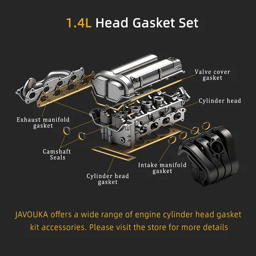 Miniatura 7 de Juego de juntas de cabeza, 1.4L, 2011-2015 para Chevy Cruze, 2012-2016 para Chevrolet Sonic, 2015-2016 para Chevy Trax, 2013-2016 para Buick Encore