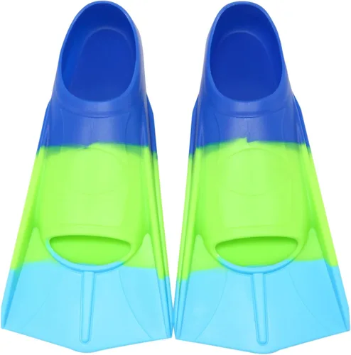 Aletas de Natación para Niños, Aletas Cortas Cómodas para Natación de Vueltas y Entrenamiento para Niños, Niñas, Niños, Principiantes