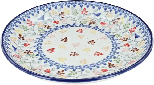Miniatura 33 de Blue Rose - Plato de postre Blue Alyce - 7.75 pulgadas de diámetro - Hermoso plato para pasteles, aperitivos o aperitivos