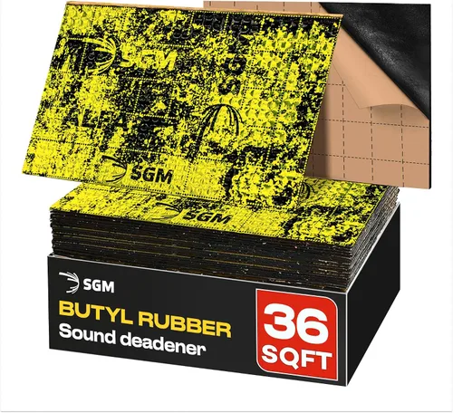 Miniatura 11 de SGM Gold Alfombrilla Exclusiva de Amortiguación de Sonido para Auto 80 mil (2mm) 18 pies cuadrados (1.67 m²), Aislante de Sonido Automotriz