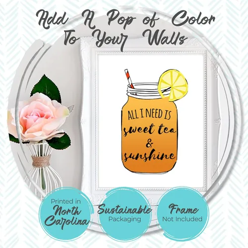 Miniatura 2 de Moonlight Makers Funny Wall Decor With Sayings, But First Kombucha, Funny Wall Art, Room Decor for Bedroom, Bathroom, Kitchen, Office, Living Room