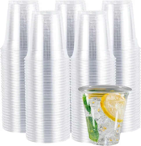Miniatura 7 de Tapas de plástico PET de 4.213 in, 500 unidades al por mayor, tapas transparentes desechables para tazas de 32 onzas, ideal para bebidas