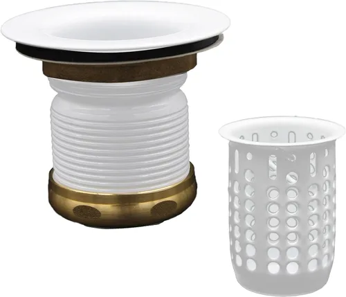 Miniatura 9 de Westbrass D218-12 Conjunto de drenaje de fregadero de lavandería y barra junior con cesta coladora extraíble, bronce aceitado Oil Rubbed Bronze
