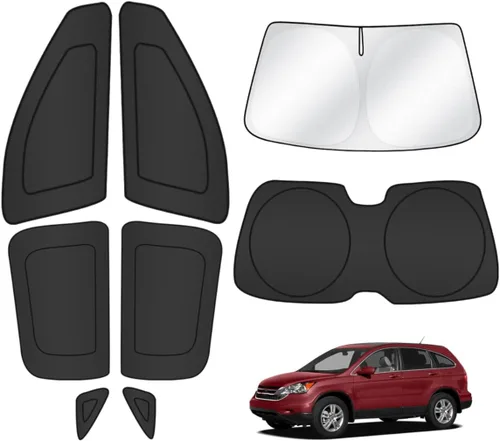Miniatura 20 de T TGBROS Parasol para parabrisas para Honda Civic 2022-2025 2026, parasol grueso con bloqueo UV y opaca, para privacidad, plegables, 8 accesorios
