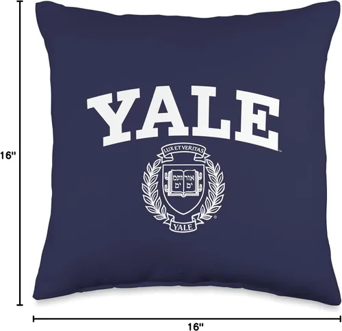 Miniatura 4 de Venley NCAA Yale University Bulldogs-OCIMPYL002 - Almohada de 16 x 16 pulgadas, multicolor
