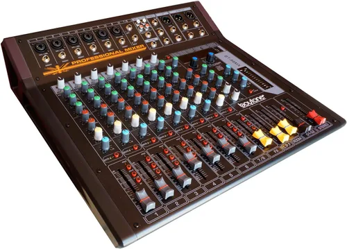 Miniatura 5 de Boytone BT-88MX- Mezclador de sonido de audio Bluetooth Studio de 9 canales, interfaz de controlador de sonido DJ, conector de micrófono XLR, 1