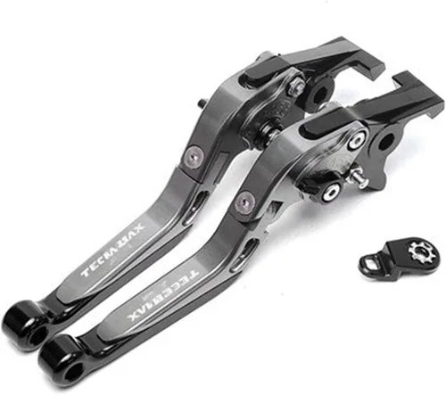 Miniatura 14 de para Yamaha para Xmax 300 para Techmax para X-MAX 125 300 2020 2022 Manetas de freno de embrague con bloqueo de estacionamiento (color negro y azul)