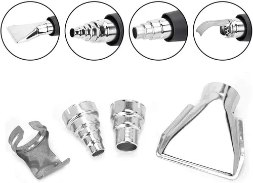 Miniatura 2 de Boquillas de pistola de calor, 4 piezas de boquillas de aire para pistola de calor, kit eléctrico, accesorios industriales, envoltura retráctil
