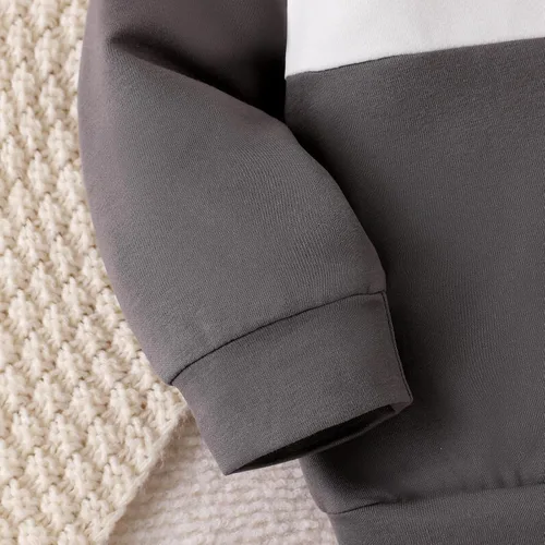 Miniatura 41 de Ropa de otoño e invierno para bebé, trajes de niño pequeño, sudadera de manga larga, sudadera de retazos y pantalones, 2 piezas, 12 meses a 5 años