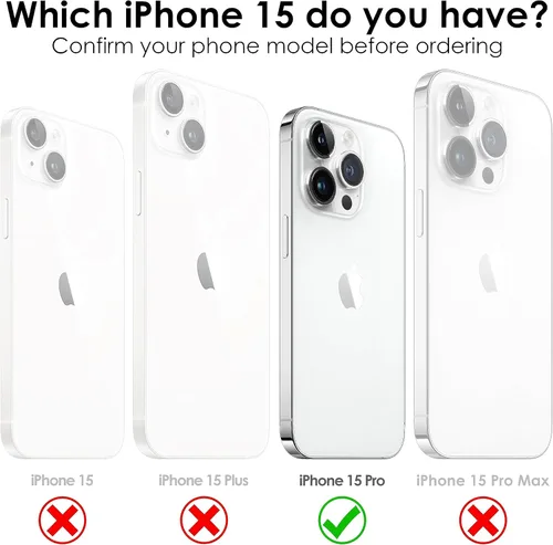 Miniatura 2 de Estuche cruzado con cordón para iPhone 15 Pro, cuello y muñeca, manos libres, correa ajustable y desmontable, protección contra caídas, silicona a