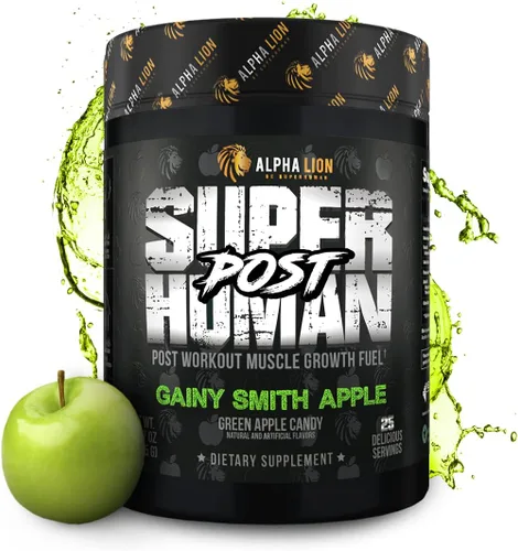 Alpha Lion Superhuman Post Workout Recovery, Bebida Constructora de Músculo, Polvo de Creatina + Más para el Crecimiento Muscular Magro, Fuerza y