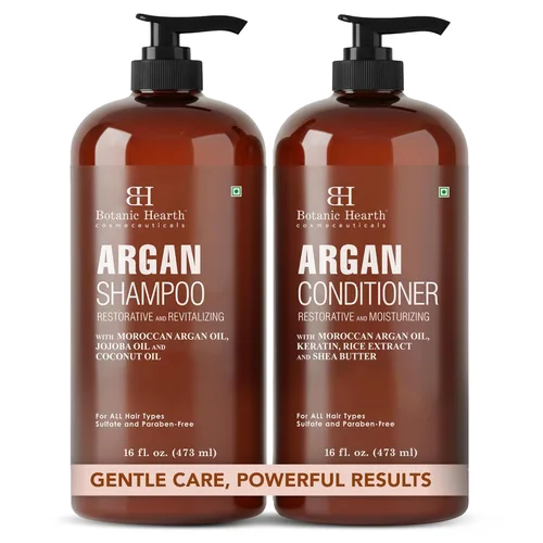 Miniatura 18 de Botanic Hearth Juego de champú y acondicionador para cabello rizado para cabello rizado Desenreda, define y mejora los rizos Con aceite