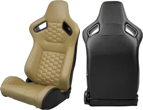 Miniatura 2 de FREEMOTOR802 Asientos Universales de Carreras, Asientos Deportivos Reclinables con Deslizadores de Doble Bloqueo Ajustables, 1 Par