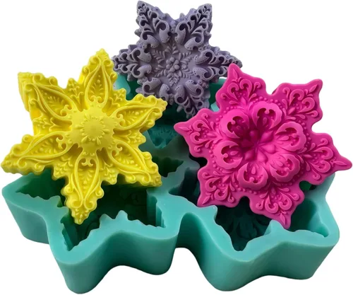 Miniatura 10 de Moldes de silicona para jabón de hoja de ginkgo de 3 cavidades, molde de silicona para jabón natural, vela, cera, fabricación de yeso aromático
