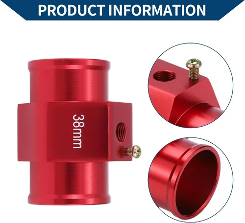Miniatura 7 de Kit de sensor universal de temperatura de agua de 12 V/24 V, adaptador rojo de 1/8 "NPT 1.02" 160'F encendido - 145'F apagado para radiador