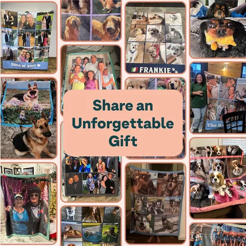 Miniatura 2 de Manta personalizada con imagen, se envía al día siguiente, impresa en Estados Unidos, manta de fotos personalizada, colores vibrantes, suave