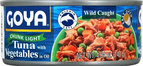 Miniatura 3 de Goya Foods Chunk Light Atún con verduras, capturado en la naturaleza, 4.94 onzas (paquete de 24)