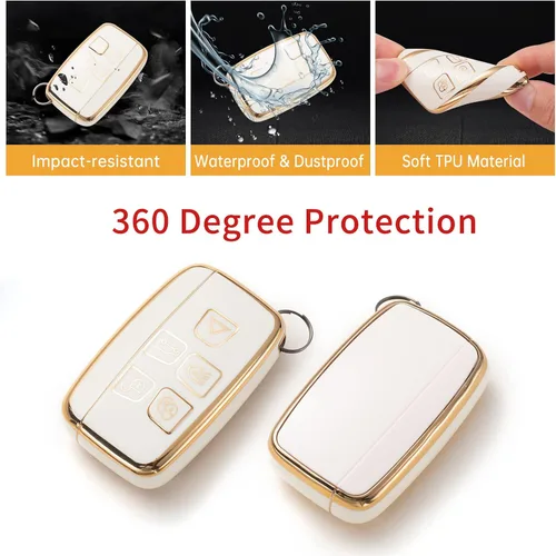 Miniatura 3 de Gematay - Funda para llavero Land Rover Jaguar, compatible con Evoque Velar Sport Discovery Freelander2 LR4 Land Rover Sport Jaguar XF XJ XE F-PACE