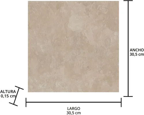 Miniatura 7 de FloorPops FP3325 Canyon - Azulejos para suelo Peel & Stick, color marrón