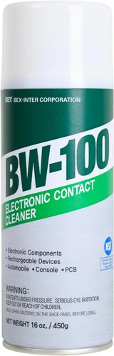 BW-100 Aerosol limpiador electrónico no inflamable de contacto - Limpia de forma segura Joycons, computadoras, PCB y más - Elimina el polvo, la