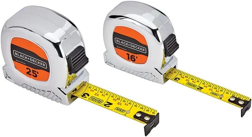 beyond by BLACK+DECKER - Paquete de cinta métrica, 25 pies y 16 pies (BDHT36456AEV)