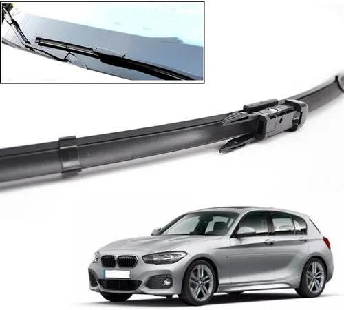 Miniatura 2 de Juego de limpiaparabrisas LHD delantero y trasero compatible con BMW Serie 1 F20 F21 2011-2019 22 + 18 + 12 pulgadas