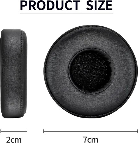Miniatura 7 de Almohadillas de repuesto para Sony MDR-ZX100/ZX110/ZX220BT/ZX300/ZX310/ZX330 para JBL Tune 450BT/510BT/500BT /E40BT / UA Sport Wireless (negro)