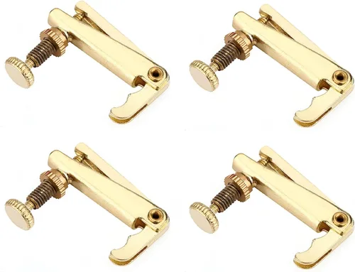 Miniatura 6 de 4 piezas de afinadores finos de violín, ajustadores de cuerda de violín de aleación, piezas de repuesto para violín de 3/4 4/4 afinadores finos