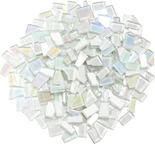 Miniatura 14 de Azulejos de mosaico de vidrio de mosaico irregular mixto morado, 10.58 oz de mosaico DIY conjunto de mosaico para adultos, suministros de Púrpura