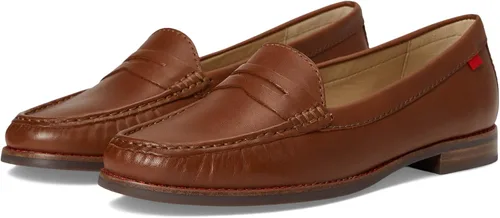 Miniatura 19 de Mocasines Penny de piel auténtica cómodos sin cordones para mujer