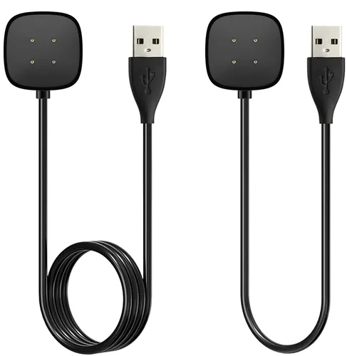 Miniatura 8 de Cable Cargador Compatible con Reloj Inteligente Fitbit Versa 4 / Sense/Versa 3 / Sense 2, Cable Soporte Base Cuna de Carga USB de Repuesto (3.3 pies)