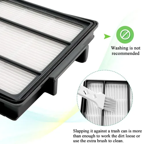 Miniatura 4 de Paquete de 6 filtros RVFFK950 para filtro de vacío Shark Robot de repuesto - Compatible con Shark ION Robot R85 RV850, RV700_N, RV720_N, RV851WV e