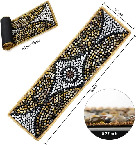 Miniatura 4 de Alfombrilla de masaje de guijarros, masajeadores de pies reflexología, almohadilla de masaje para aliviar el dolor de pies, regalos de relajación