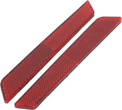 Miniatura 5 de TCT-MOTORPARTS Cubierta de pestillo de alforja reflectores rojos visibilidad para Harley Touring Road King FLT FLHT FLHTCU FLHRC Street Electra