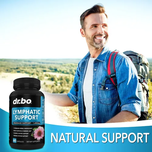 Miniatura 6 de Suplementos de drenaje linfático - Apoyo linfático Productos de limpieza total a base de hierbas con equinácea Suplemento de apoyo del sistema