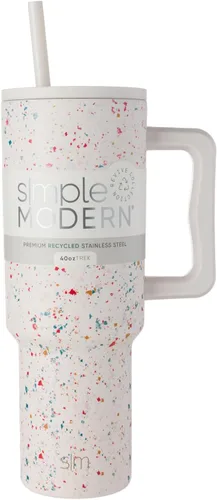 Miniatura 50 de Simple Modern Vaso Trek de 40 oz con Asa y Tapa con Pajilla Vaso de Viaje Aislado de Acero Inoxidable Apto para Portavasos Slumberland