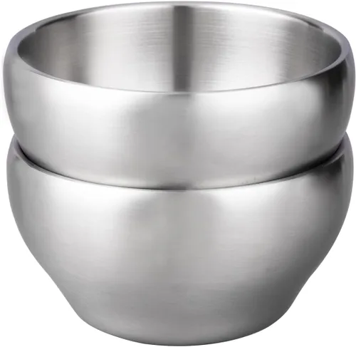 Miniatura 6 de IMEEA Tazón Aislado para Helado de 15 oz de Pared Doble de Acero Inoxidable SUS304 para Sopa, Cereal, Juego de 2